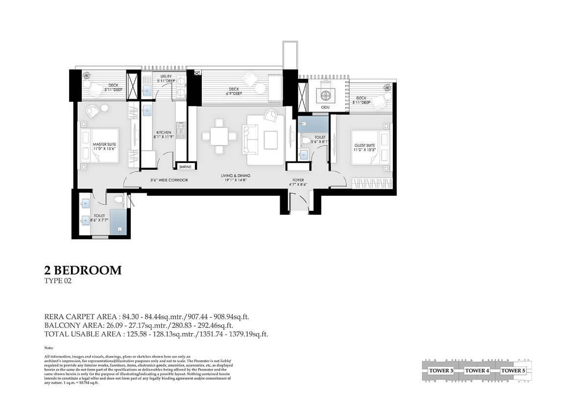 BPTP Amstoria Verti Greens 2 Bedroom